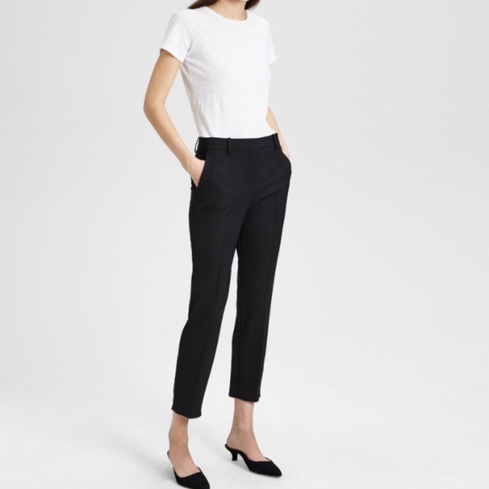 SOLD Theory Good Wool Classic Crop Pant